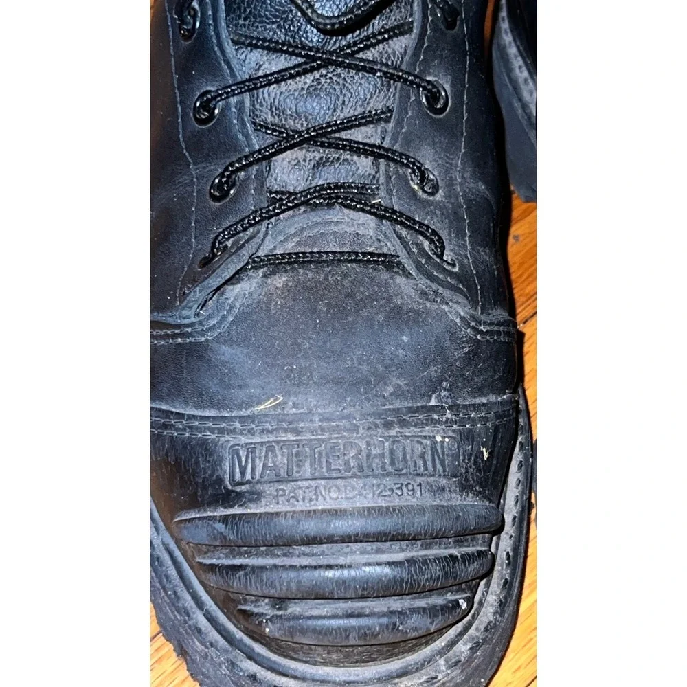 Matterhorn 12255 Mining Boots Mens 10 M Black Good Vibram Metatarsal Guard